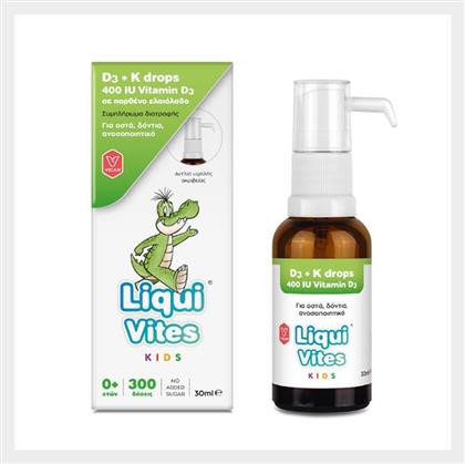 Liqui Vites D3 + K Βιταμίνη 400iu 30ml Vican