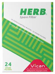 Πίπες Τσιγάρων Herb Spare Filter 24τμχ Vican