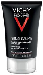 After Shave Balm Homme Sensi χωρίς Οινόπνευμα για Ευαίσθητες Επιδερμίδες 75ml Vichy