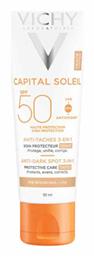 Capital Soleil Anti-Dark Spot Tinted 3-in-1 SPF50 Αντηλιακή Κρέμα Vichy