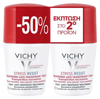 Stress Resist Αποσμητικό 72h σε Roll-On 2x50ml Vichy