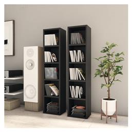 Επιδαπέδια Θήκη 80 CD 2τμχ Μαύρη 21x16x93.5cm vidaXL