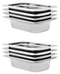Σκεύος Gastronorm GN1/4 (8τμχ) vidaXL