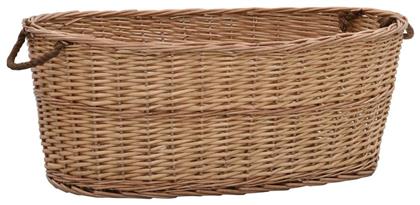 Ξύλινο Καλάθι Αποθήκευσης Ξύλων 88x57x34cm Καφέ vidaXL