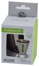 Διπλή Μεζούρα Ποτών με Χωρητικότητα 15/75ml Inox Vin Bouquet