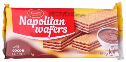Γκοφρέτα Γάλακτος Κρέμα Κακάο 160gr Vincinni