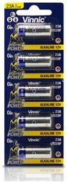 Αλκαλικές Μπαταρίες A27 12V 5τμχ Vinnic