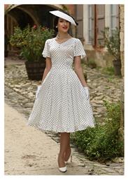 Vintage Φόρεμα All day Λευκό - Perfectdress