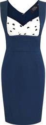 vintage pin up 50s φόρεμα Vanessa πουά navy από το PerfectDress
