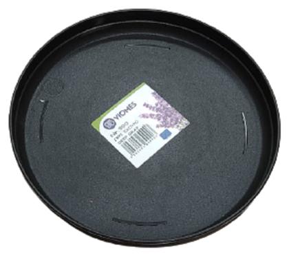 Rondo 992 Στρογγυλό Πιάτο Γλάστρας Deep Grey 26x26cm Viomes