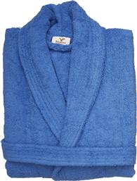 Μπουρνούζι Classic Με Γιακά Μπλε Viopros