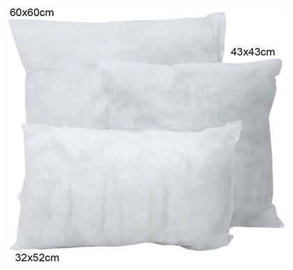 Γέμισμα Μαξιλαριών από 100% Βαμβάκι White 60x60εκ. Viopros