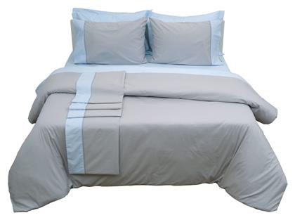 Υπέρδιπλο 220x240εκ. Supreme Γκρι / Σιέλ Viopros