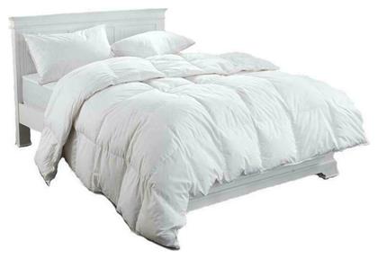Πάπλωμα Μονό Πουπουλένιο 160x240εκ. Feather Quilt 30/70 Λευκό Viopros