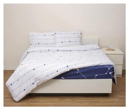 Σετ Υπέρδιπλο 220x240εκ. Ωρίων Λευκό 3τμχ Viopros