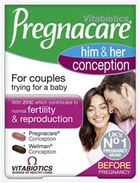 Pregnacare His & Her Conception 30 ταμπλέτες 30 κάψουλες Vitabiotics