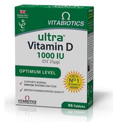 Ultra D-3 Βιταμίνη 1000iu 96 ταμπλέτες Vitabiotics