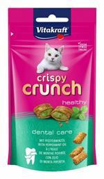 Crispy Crunch Dental Care Λιχουδιές Σνακ Γάτας με Δύοσμο 60gr Vitakraft