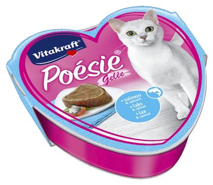 Poesie Gelee Σολομός / Σπανάκι 85gr Vitakraft