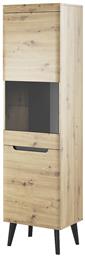 Βιτρίνα Σαλονιού Artisan / Μαύρη 53x40x197cm - LH Home Furniture
