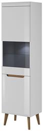 Βιτρίνα Σαλονιού Λευκή 53x40x197cm - LH Home Furniture