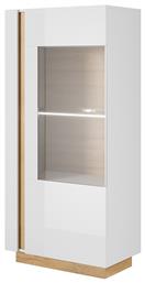 Βιτρίνα Σαλονιού Λευκή 72x40x154cm - LH Home Furniture