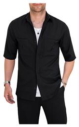 Santo-1 Overshirt Πουκάμισο Μαύρο Vittorio Artist