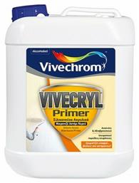 Vivecryl Primer Σιλικονούχο Ακρυλικό Μικρονιζέ Αστάρι Νερού Κατάλληλο για Τοιχοποιία 1lt Vivechrom