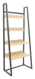 Βιβλιοθήκες Ryder 2τμχ 75x36x185εκ. Oak-μαύρη Απόχρωση - Pakketo