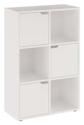 Βιβλιοθήκη 59.5x27.5x89εκ. Λευκή Απόχρωση - Pakketo