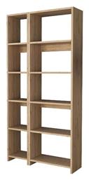 Βιβλιοθήκη Alkathi 77x22x160εκ. Oak Απόχρωση - Pakketo