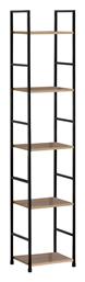 Βιβλιοθήκη Azuel 29x23.5x144εκ. Φυσικό-Μαύρο - Pakketo