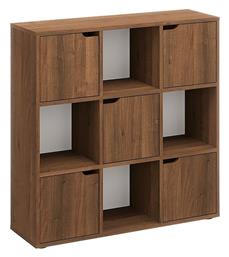 Βιβλιοθήκη Bookel 88.5x27.5x89.3εκ. Καρυδί - Pakketo