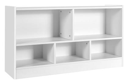 Βιβλιοθήκη Δαπέδου Ξύλινη Λευκή 111x30x61.5cm - Costway
