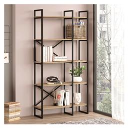 Βιβλιοθήκη Dusan 87.5x30x175εκ. Sepet Oak - Megapap