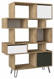 Βιβλιοθήκη Enola Grey Oak / Black 85x35x150cm - Fylliana