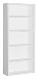 Βιβλιοθήκη Ergo Λευκή 79x29x180cm - Liberta