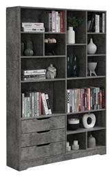Βιβλιοθήκη Lucinda 120x29.8x180.5εκ. Γκρι Oak - Pakketo
