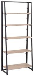 Βιβλιοθήκη Μαύρη 64x32x153cm - Woodwell