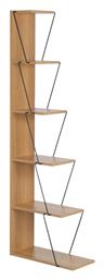 Βιβλιοθήκη Mini Tars 50x22x150εκ. Sonoma-μαύρο - Pakketo