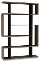 Βιβλιοθήκη Mito 108.5x25.5x161εκ. Φυσικό - Ανθρακί - Pakketo