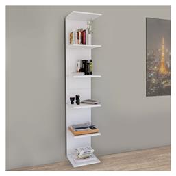 Βιβλιοθήκη Ogden 34.5x30x180εκ. Λευκή - Megapap