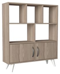 Βιβλιοθήκη Orbit 90x22x105εκ. Grey Oak - Fylliana