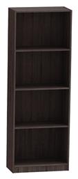 Βιβλιοθήκη Presley 60x30x167εκ. grey / wenge - Pakketo