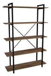 Βιβλιοθήκη Reson 120x34x180εκ. Oak-μαύρο - Pakketo