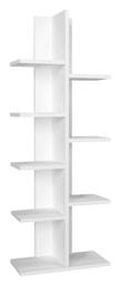 Βιβλιοθήκη Tree 45x21.4x113εκ. Λευκή - Megapap