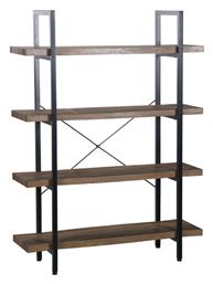 Βιβλιοθήκη Urban Μαύρο 105x32x140εκ. Liberta