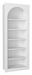 Βιβλιοθήκη Voila 74x35x180εκ. Λευκό - Megapap