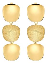 Hanging Squares Γυναικεία Σκουλαρίκια Κρεμαστά από Ασήμι Επιχρυσωμένα Vogue