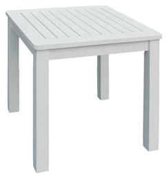 Βοηθητικό Lugano 45x45x45εκ. Λευκό - Woodwell